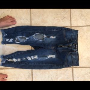 Fashion nova high waisted cropped jeans